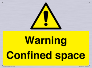 Warning Confined space